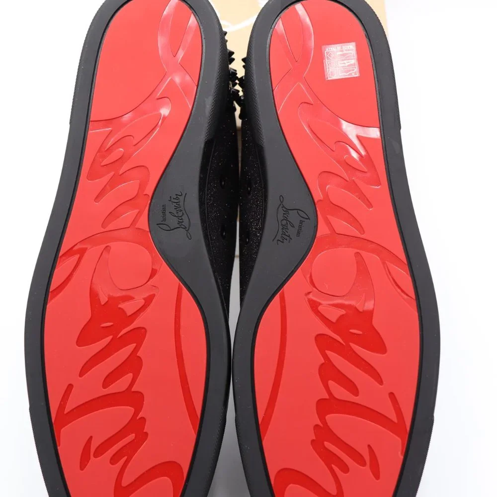 NIB Christian Louboutin Seavaste 2 Orlato Flat Glitter Iridescent Sneakers - Picture 7 of 8